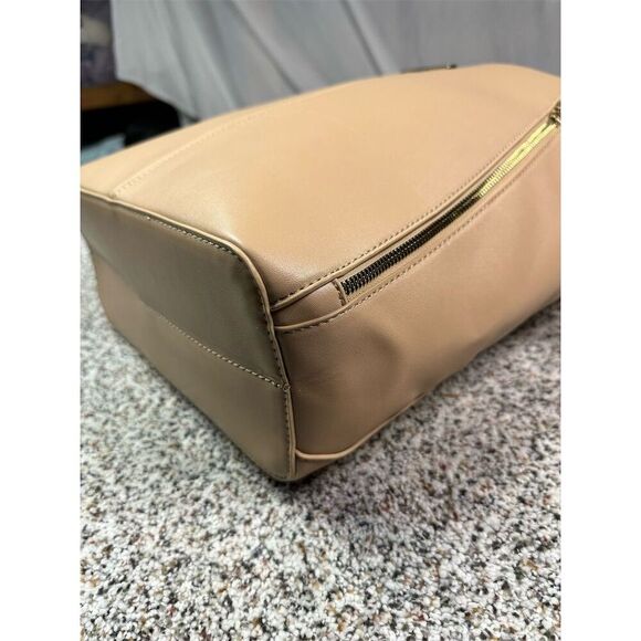 Montana West Women's Beige Tote Bag Shoulder Handbag Purse - Picture 8 of 13